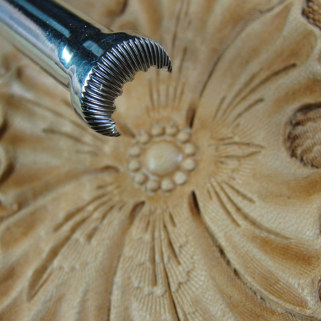 Fluted Camouflage Leather Stamp - Barry King | Pro Leather Carvers