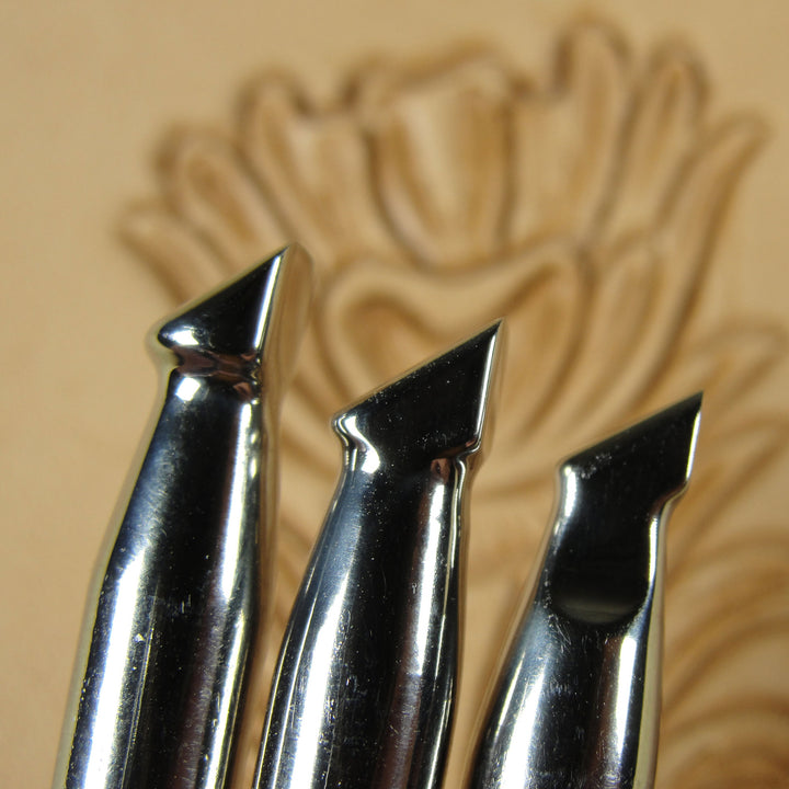 Smooth Extra Steep Angle Beveler Stamp Set | Pro Leather Carvers