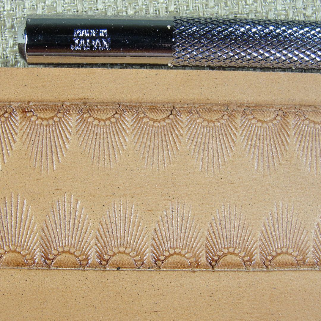 N301 9-Seed Sunburst Border Leather Stamp | Pro Leather Carvers