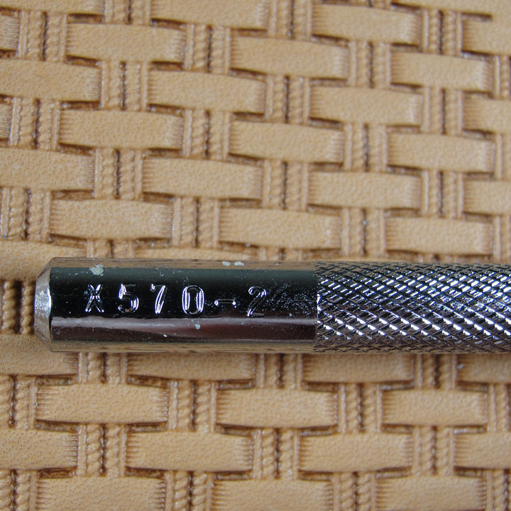 X570-2 Double Rope Basket Weave Leather Stamp | Pro Leather Carvers