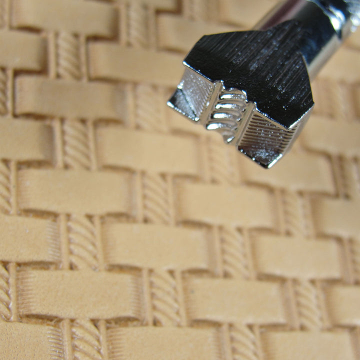 X510 Rope Basket Weave Leather Stamping Tool | Pro Leather Carvers
