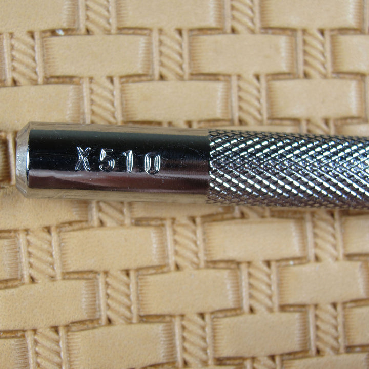 X510 Rope Basket Weave Leather Stamping Tool | Pro Leather Carvers