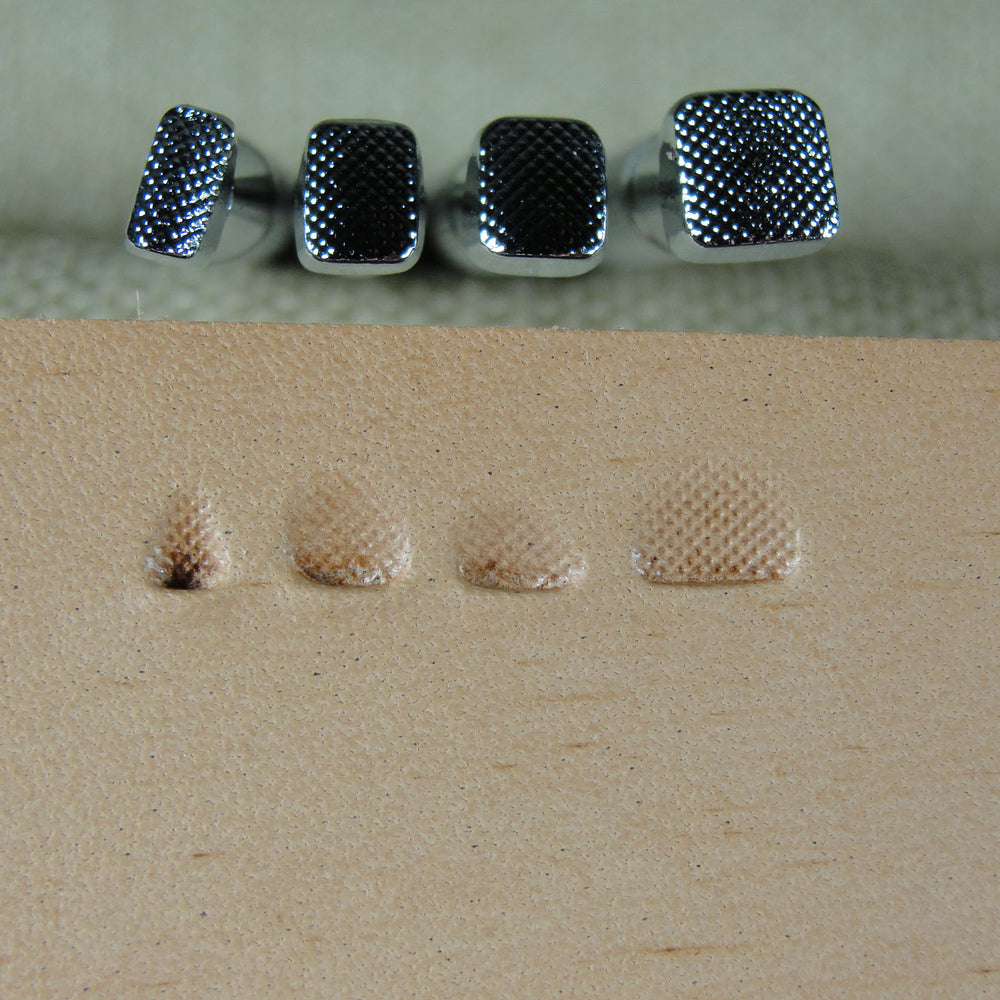 Set of 4 Checkered Beveler Leather Stamps | Pro Leather Carvers
