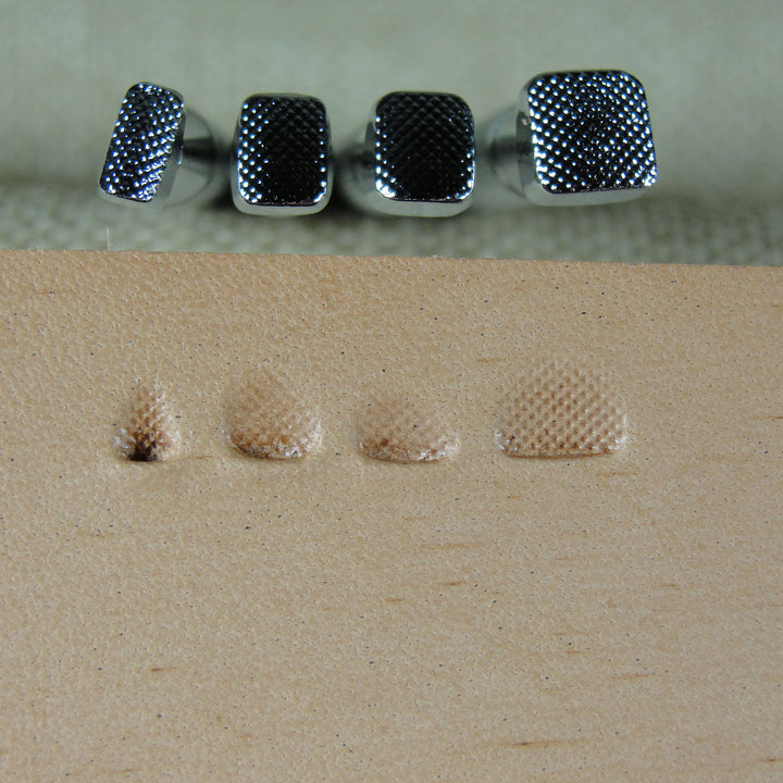 Set of 4 Checkered Beveler Leather Stamps | Pro Leather Carvers