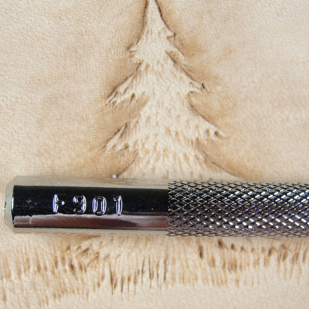 F901 Extra Fine Checkered Matting Leather Stamp | Pro Leather Carvers