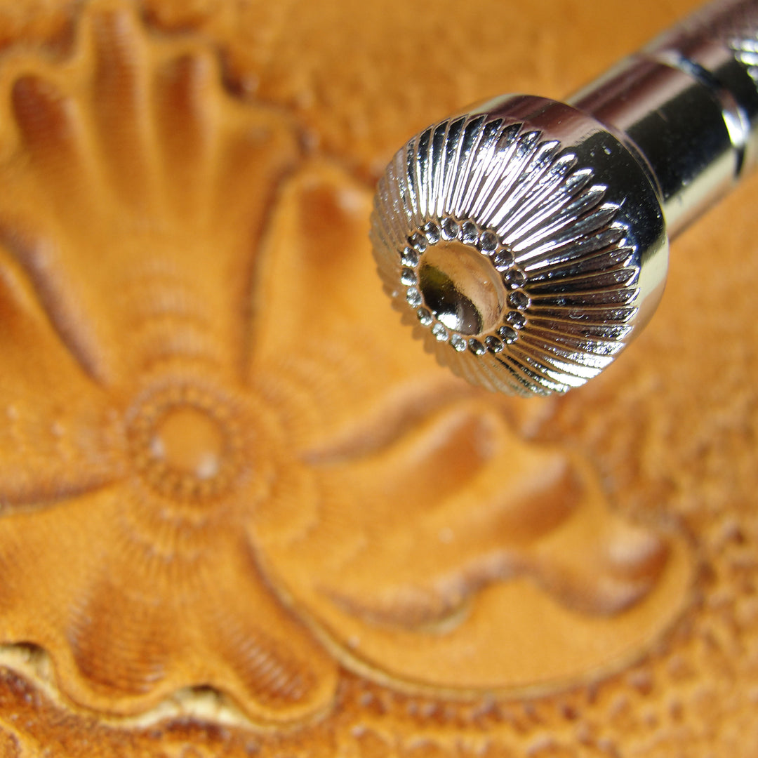J504 Flower Center Leather Stamping Tool, Japan | Pro Leather Carvers