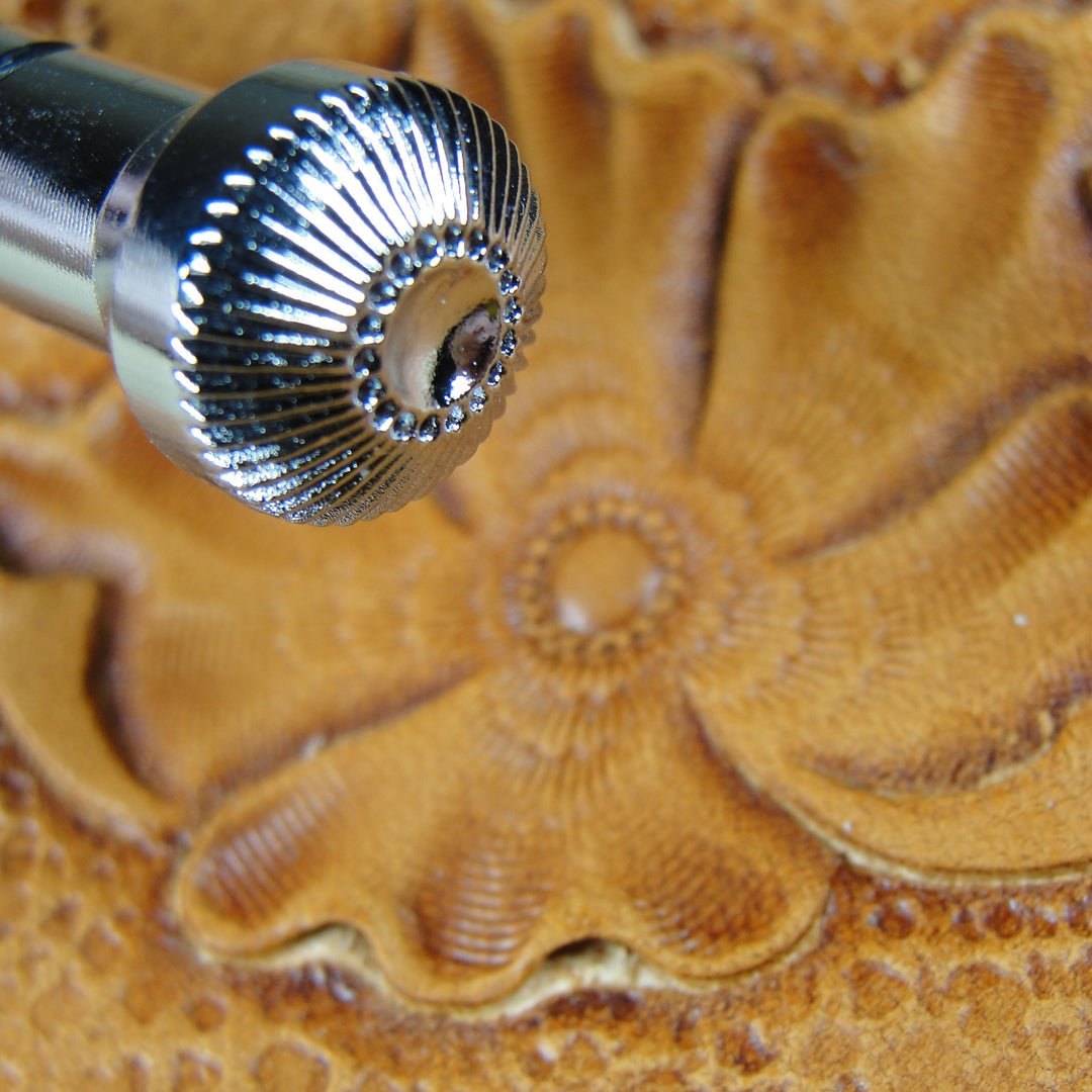J504 Flower Center Leather Stamping Tool, Japan | Pro Leather Carvers