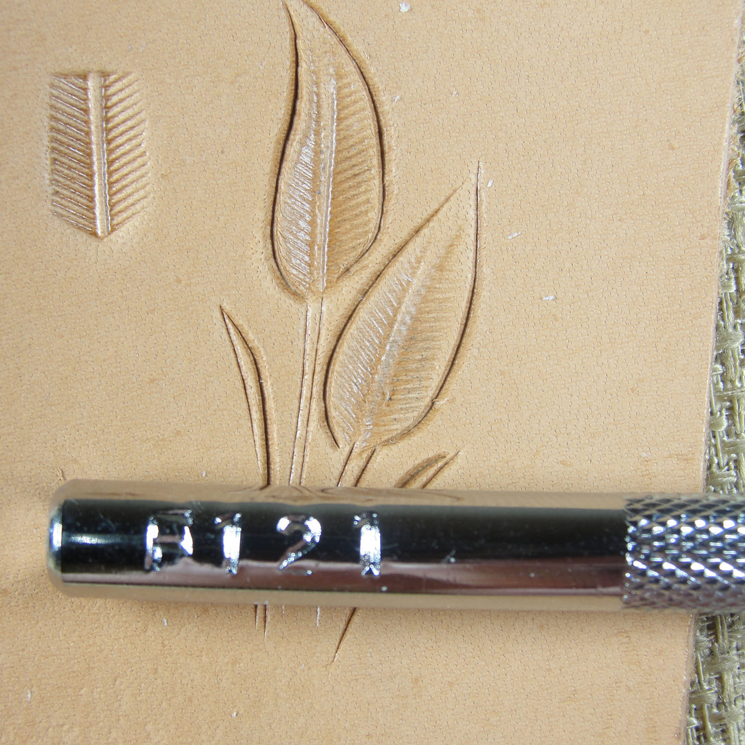 F121 Lined Figure Carving Leather Stamping Tool | Pro Leather Carvers