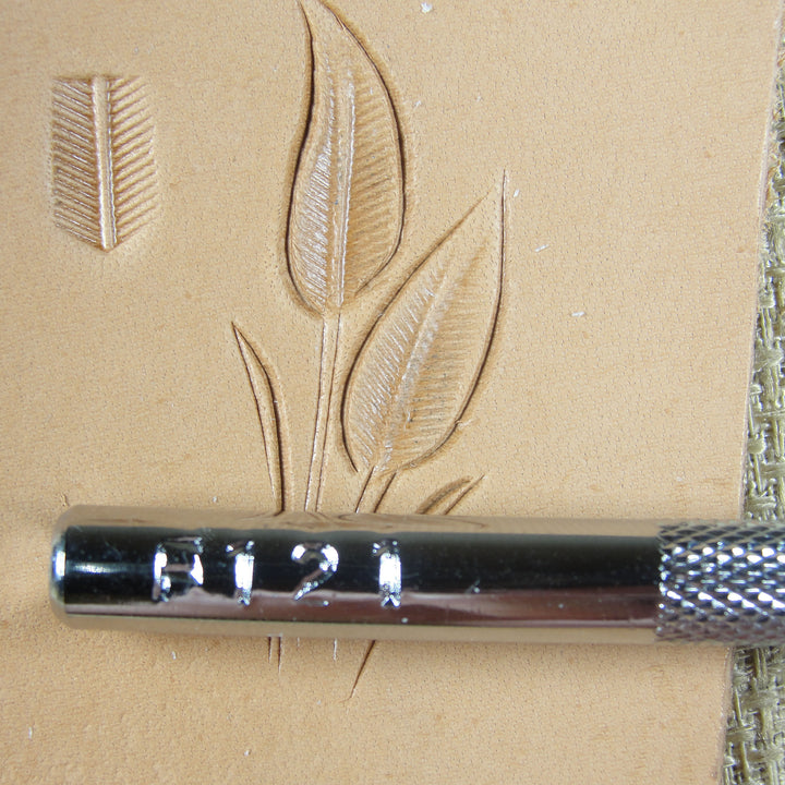 F121 Lined Figure Carving Leather Stamping Tool | Pro Leather Carvers