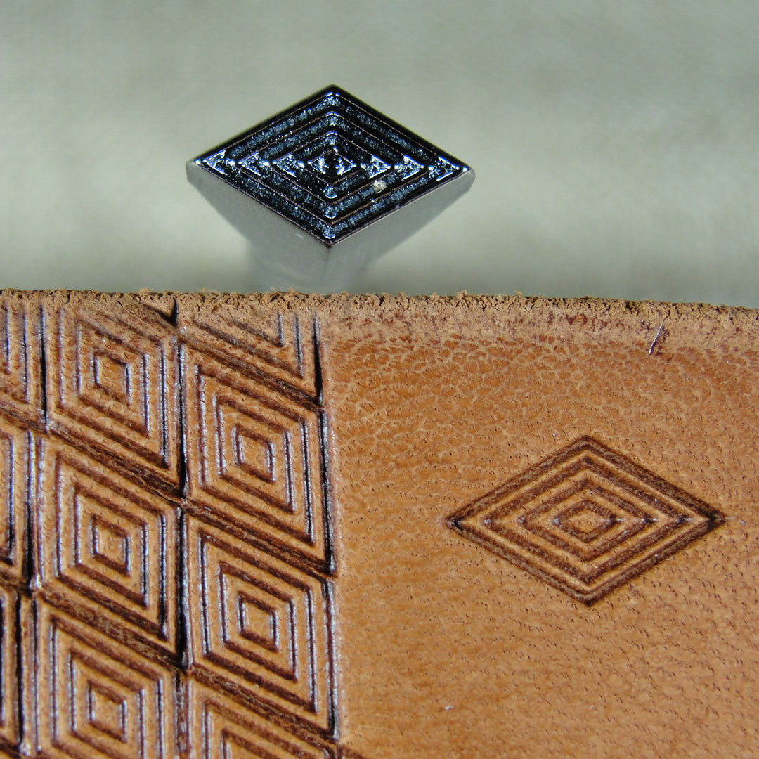 O38 Diamond Geometric Leather Stamping Tool | Pro Leather Carvers