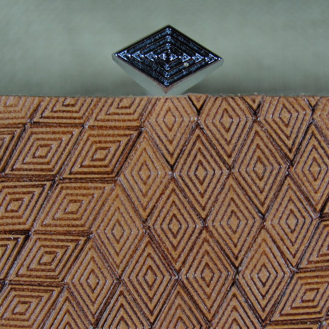 O38 Diamond Geometric Leather Stamping Tool | Pro Leather Carvers