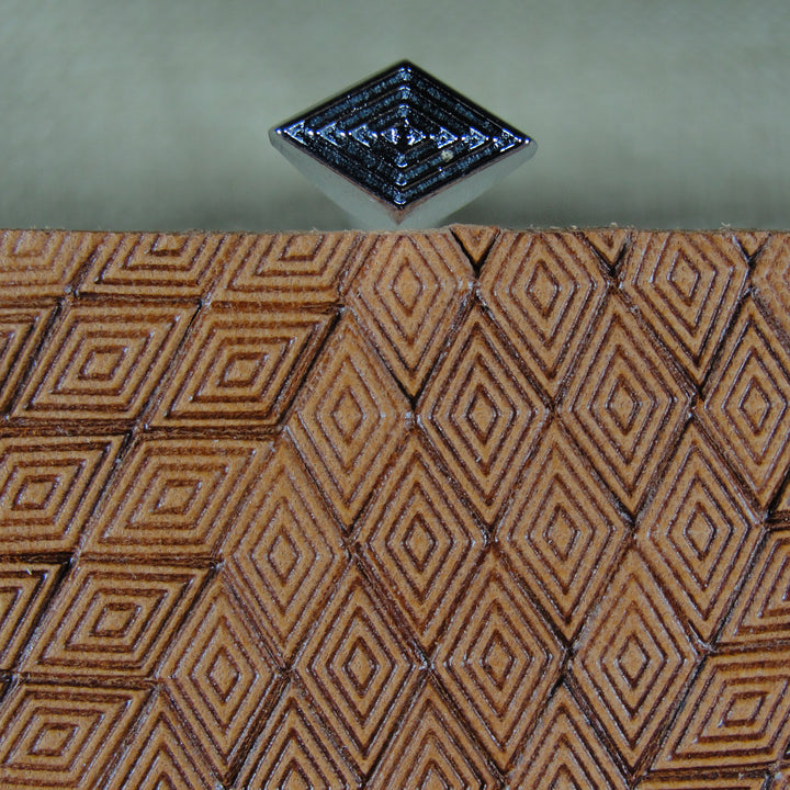 O38 Diamond Geometric Leather Stamping Tool | Pro Leather Carvers