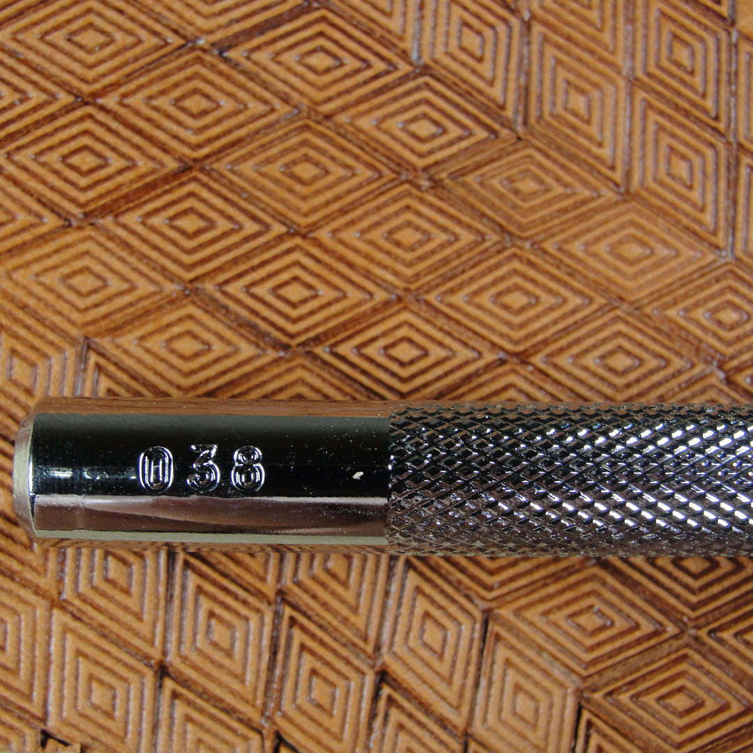 O38 Diamond Geometric Leather Stamping Tool | Pro Leather Carvers