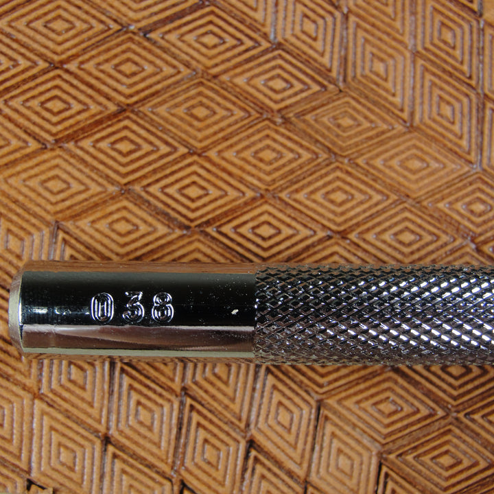 O38 Diamond Geometric Leather Stamping Tool | Pro Leather Carvers