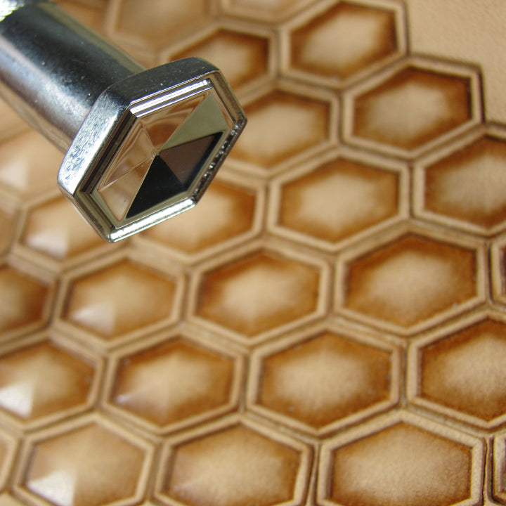 Elongated Hollow Hex Leather Stamp - Barry King | Pro Leather Carvers