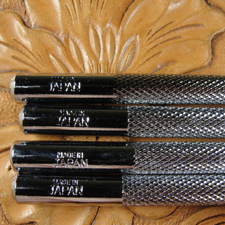 Set of 4 Smooth Beveler Leather Stamps | Pro Leather Carvers