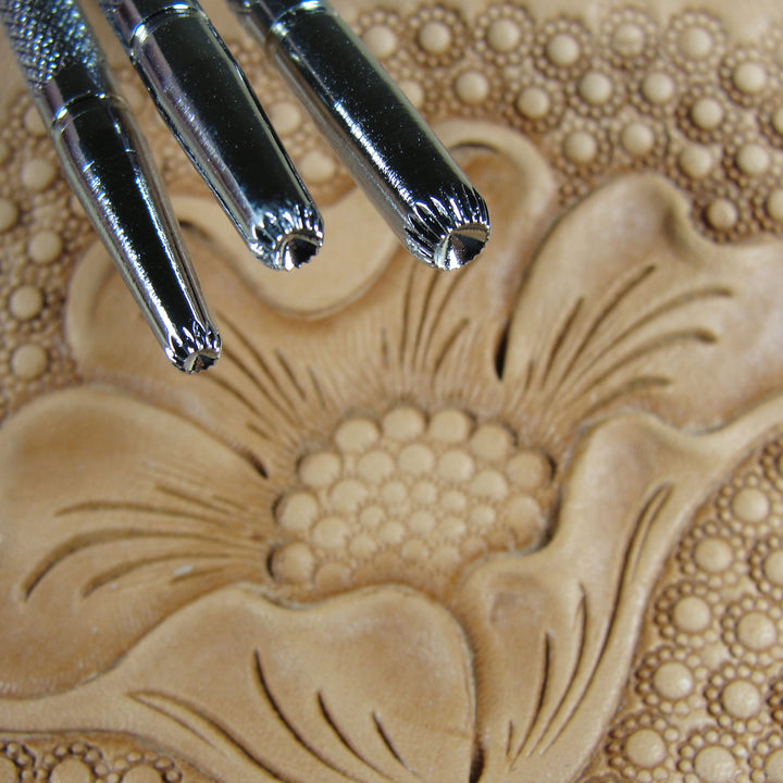 Lined Seeder Leather Stamping Tools 3-Piece Set | Pro Leather Carvers