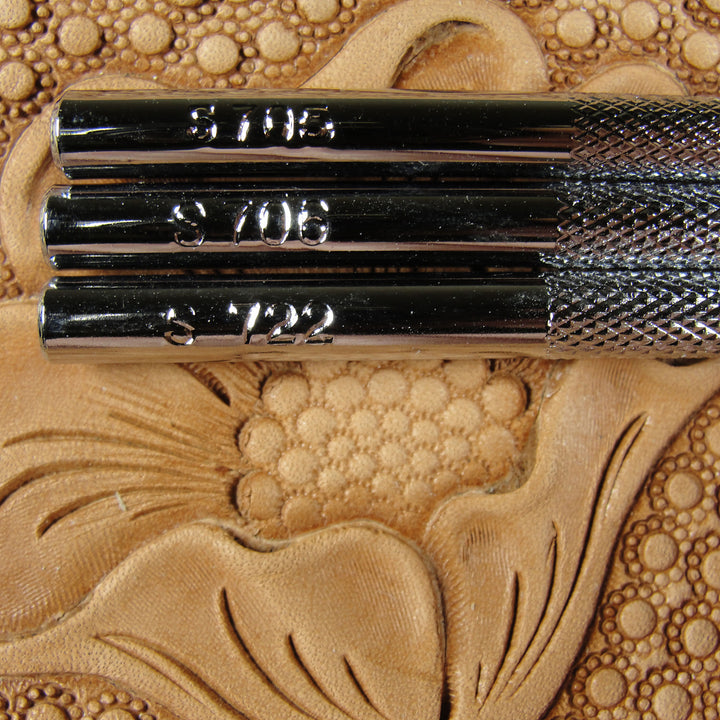Lined Seeder Leather Stamping Tools 3-Piece Set | Pro Leather Carvers