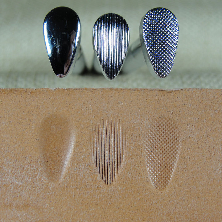 Tall Pear Shader Stamp Set - Leathercraft Tools | Pro Leather Carvers