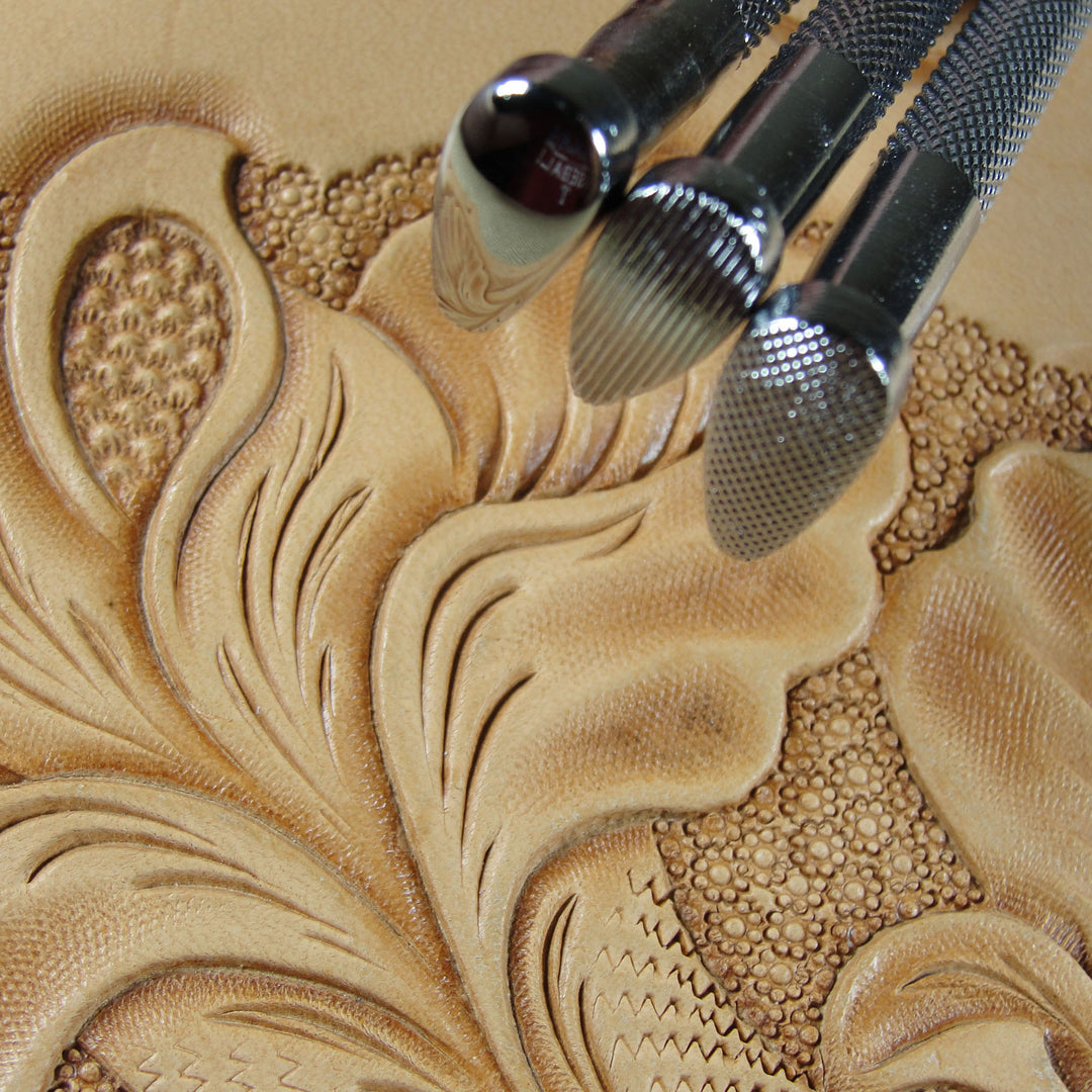 Tall Pear Shader Stamp Set - Leathercraft Tools | Pro Leather Carvers