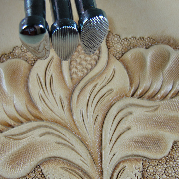 Tall Pear Shader Stamp Set - Leathercraft Tools | Pro Leather Carvers