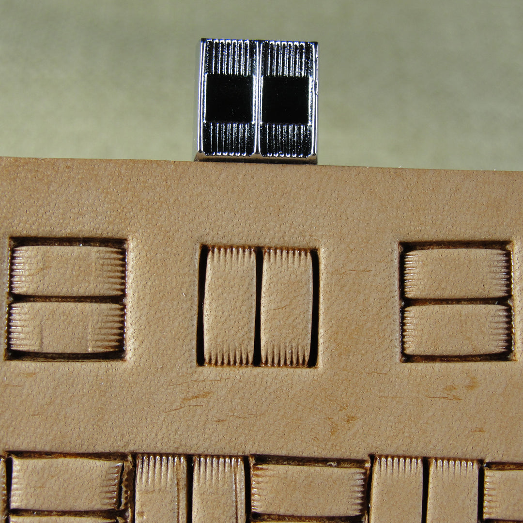 X507 Square Basket Weave Leather Stamping Tool | Pro Leather Carvers