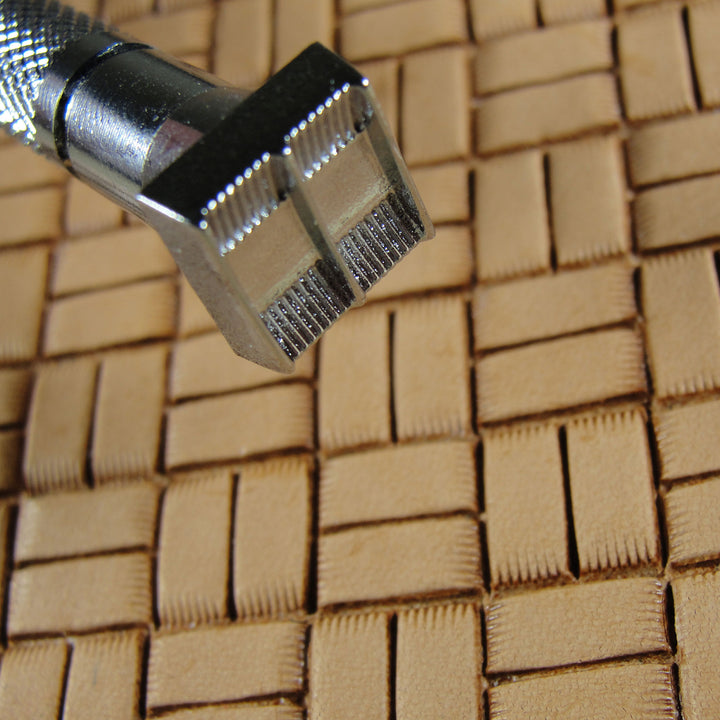 X507 Square Basket Weave Leather Stamping Tool | Pro Leather Carvers