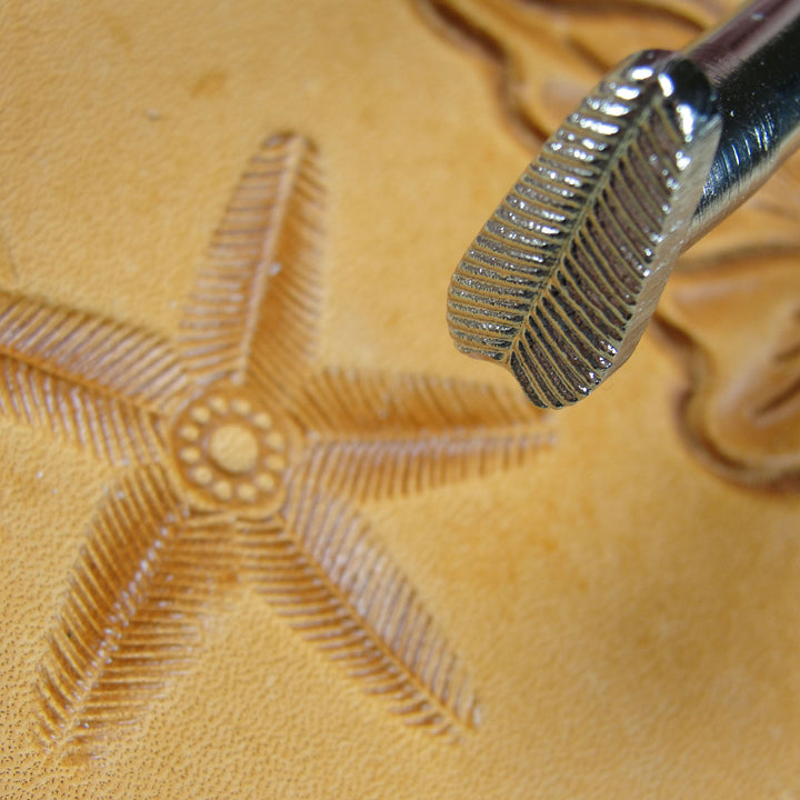 Z250 Feathered Figure Leather Stamping Tool | Pro Leather Carvers