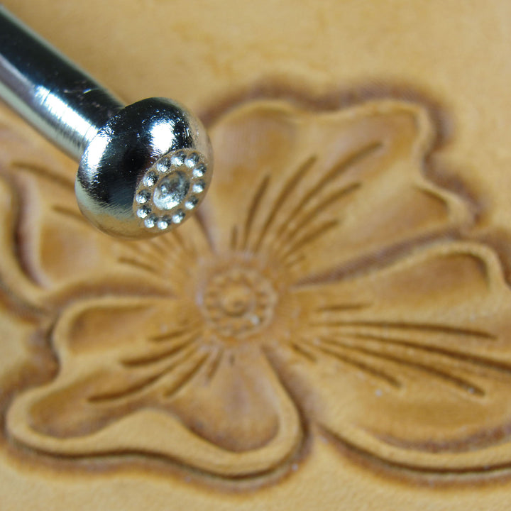 J520 Small Flower Center Leather Stamping Tool | Pro Leather Carvers