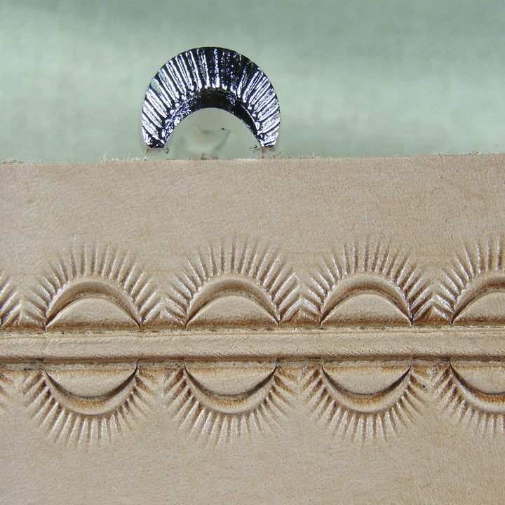 D438 Crescent Border Leather Stamping Tool | Pro Leather Carvers