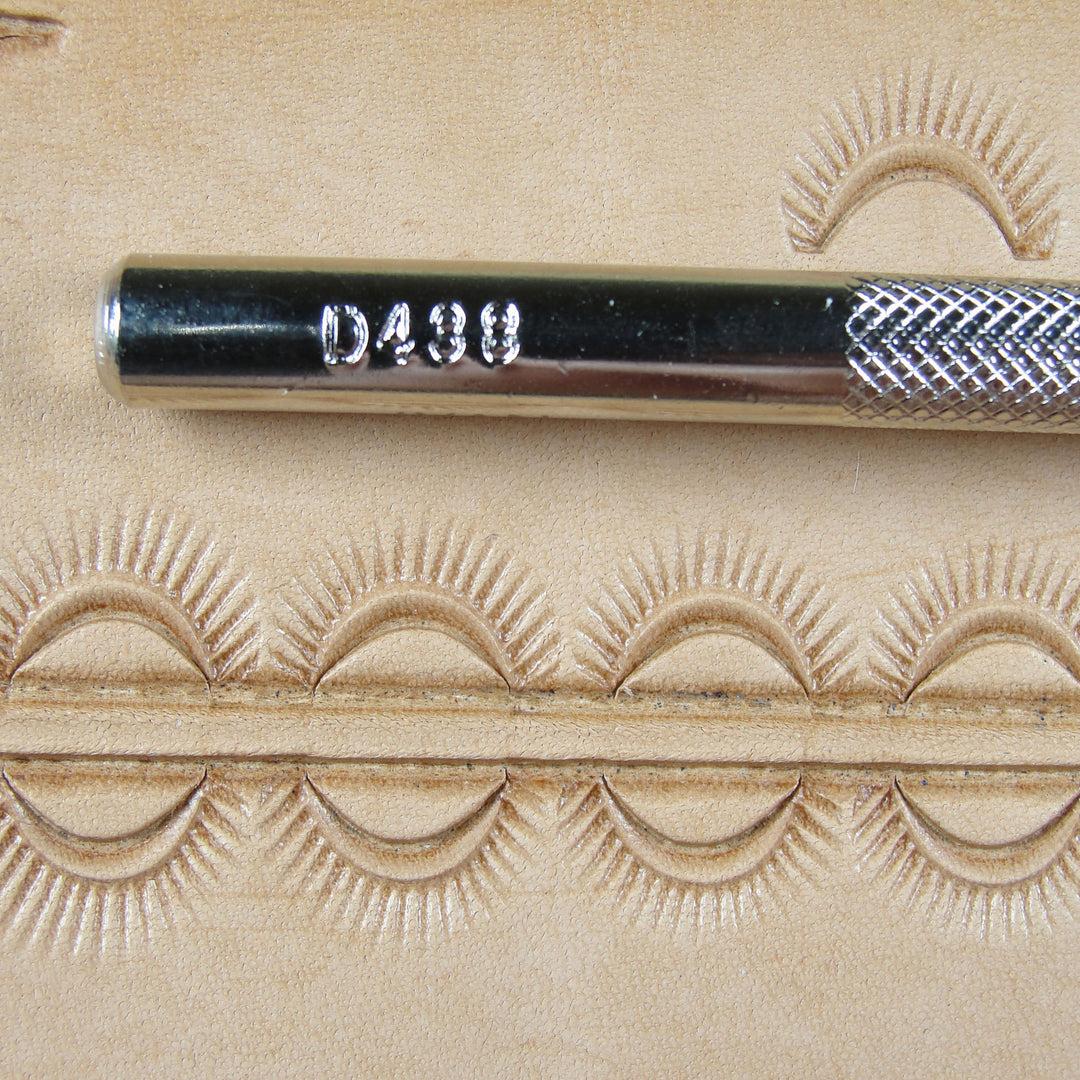 D438 Crescent Border Leather Stamping Tool | Pro Leather Carvers