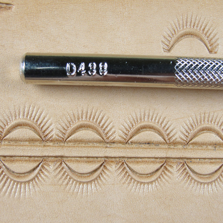 D438 Crescent Border Leather Stamping Tool | Pro Leather Carvers
