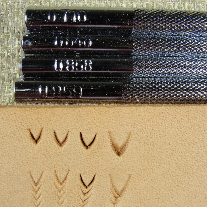 Pointed Mule's Foot Leather Stamping Tool Set | Pro Leather Carvers