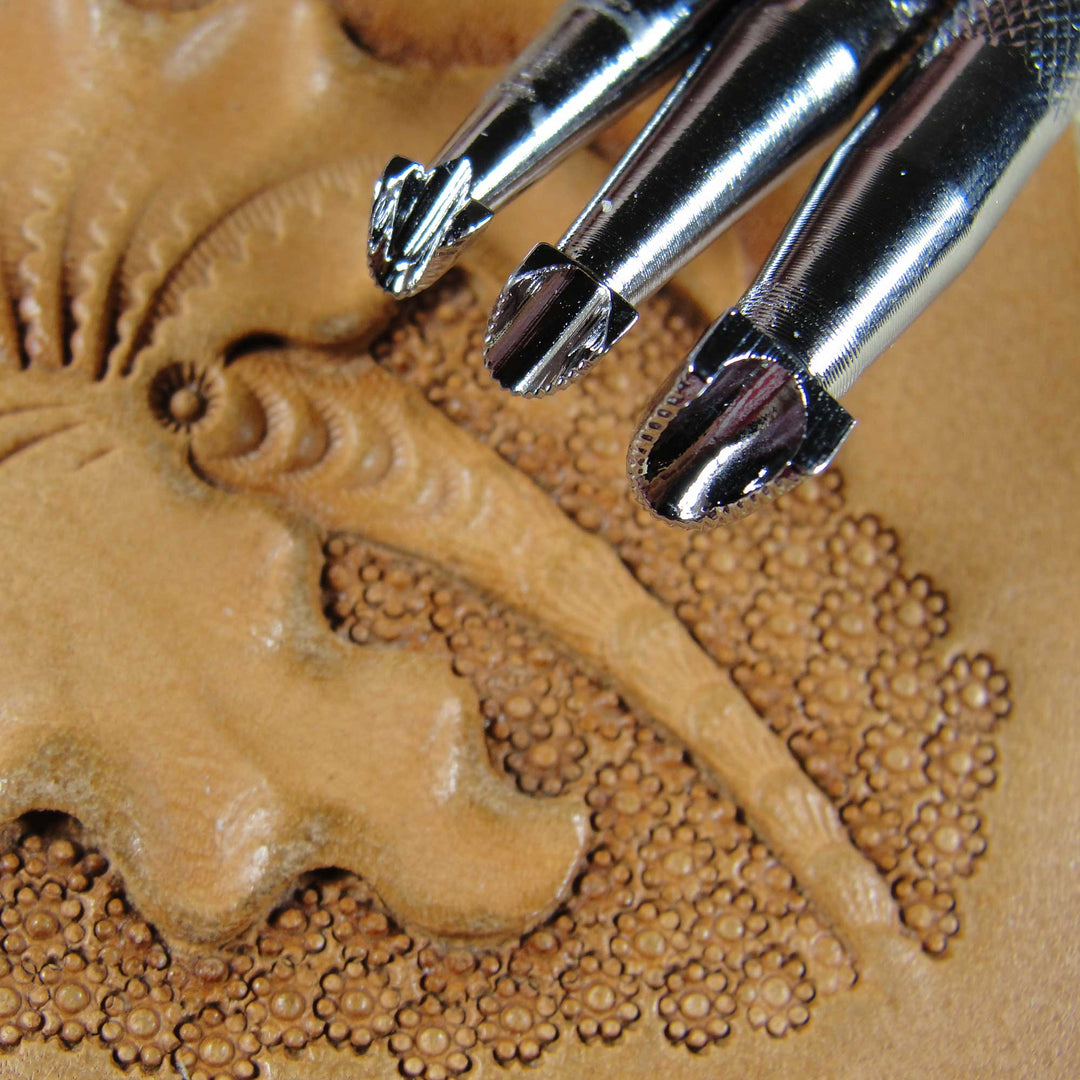 Mule's Foot Leather Stamping Tools 3-Piece Set | Pro Leather Carvers