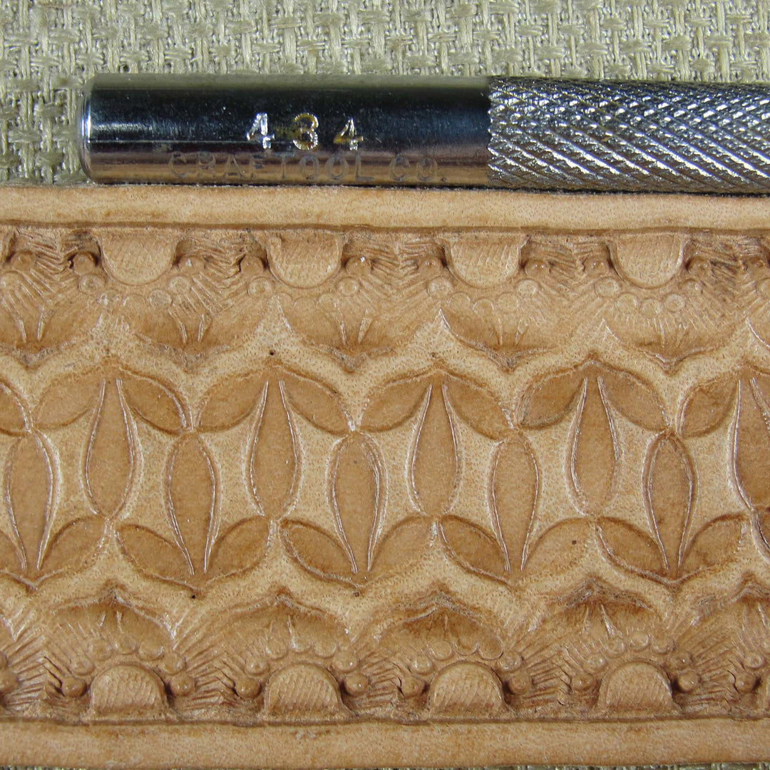 Vintage Craftool Co. #434 7-Seed Border Stamp | Pro Leather Carvers