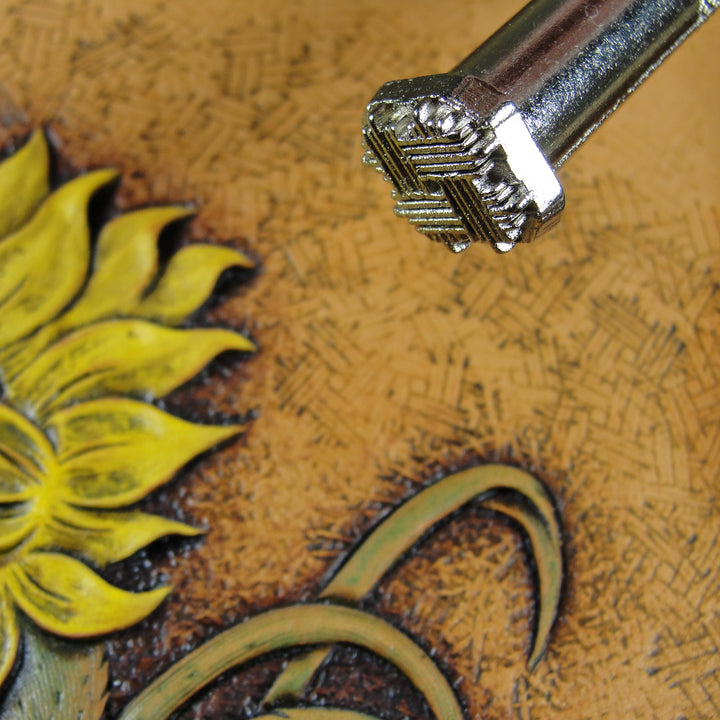 Craftool Weave Background Leather Stamping Tool | Pro Leather Carvers