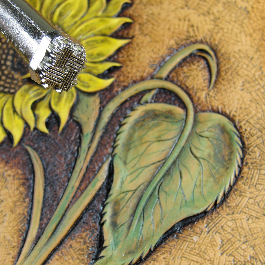 Craftool Weave Background Leather Stamping Tool | Pro Leather Carvers