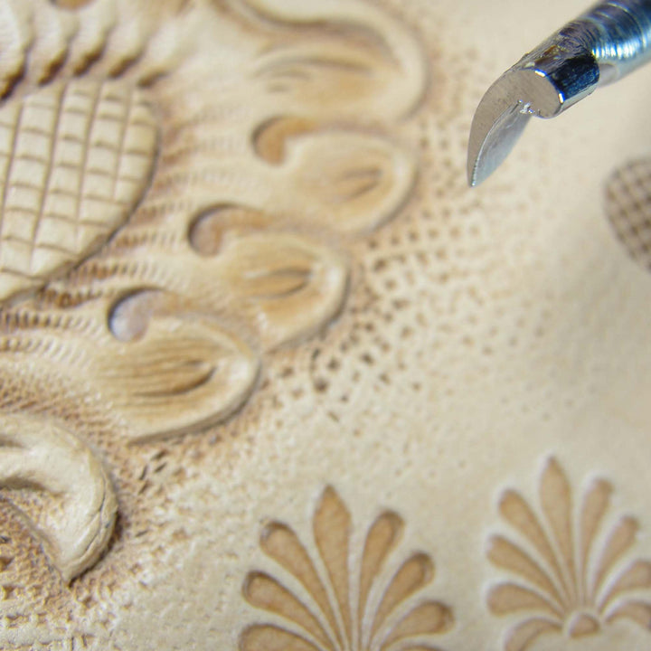 Vintage Craftool Co. #906 Curved Stop Stamp | Pro Leather Carvers