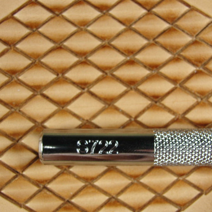 Ridged Diamond Geometric Leather Stamping Tool - Pro Leather Carvers