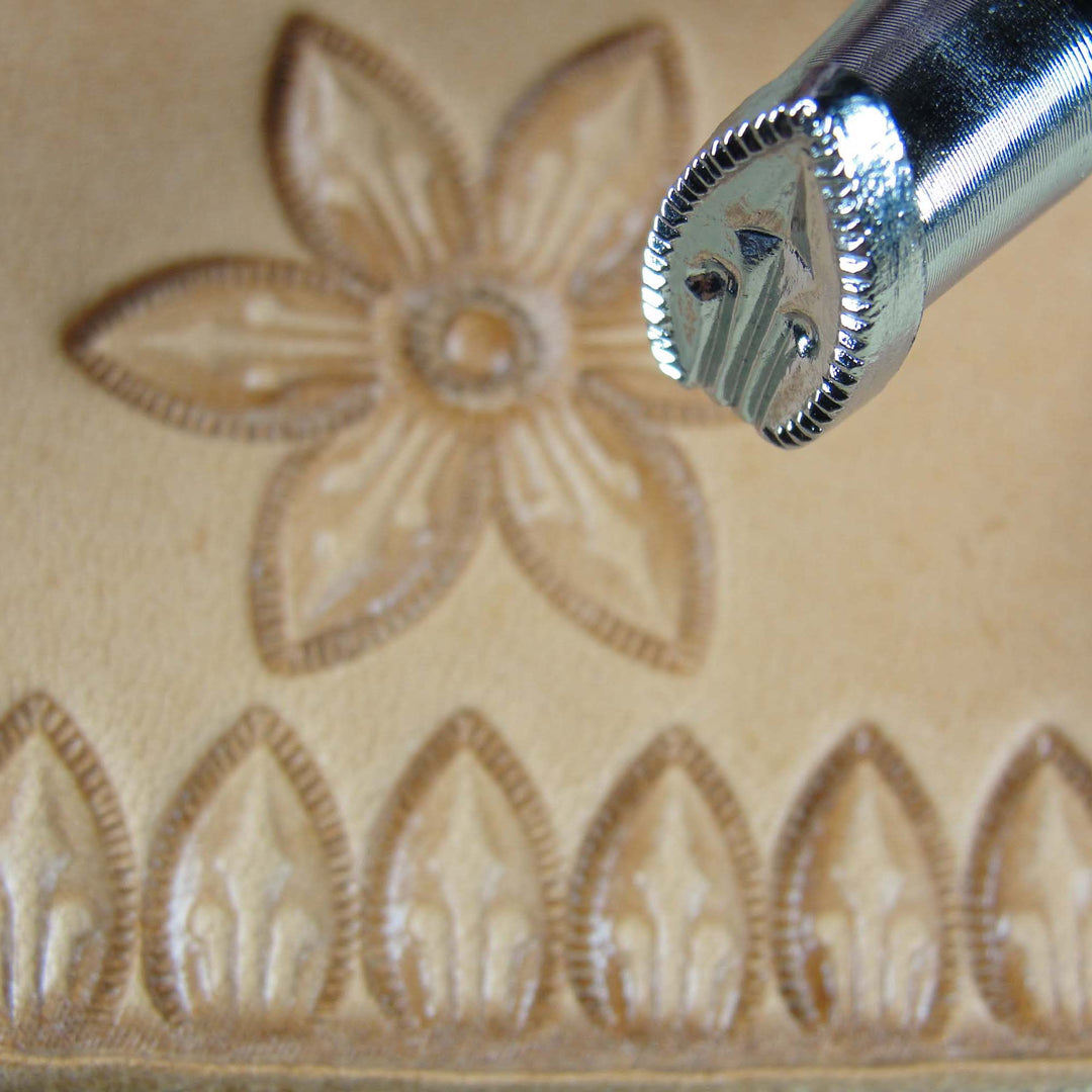 G529 Flower Petal Border Leather Stamping Tool | Pro Leather Carvers