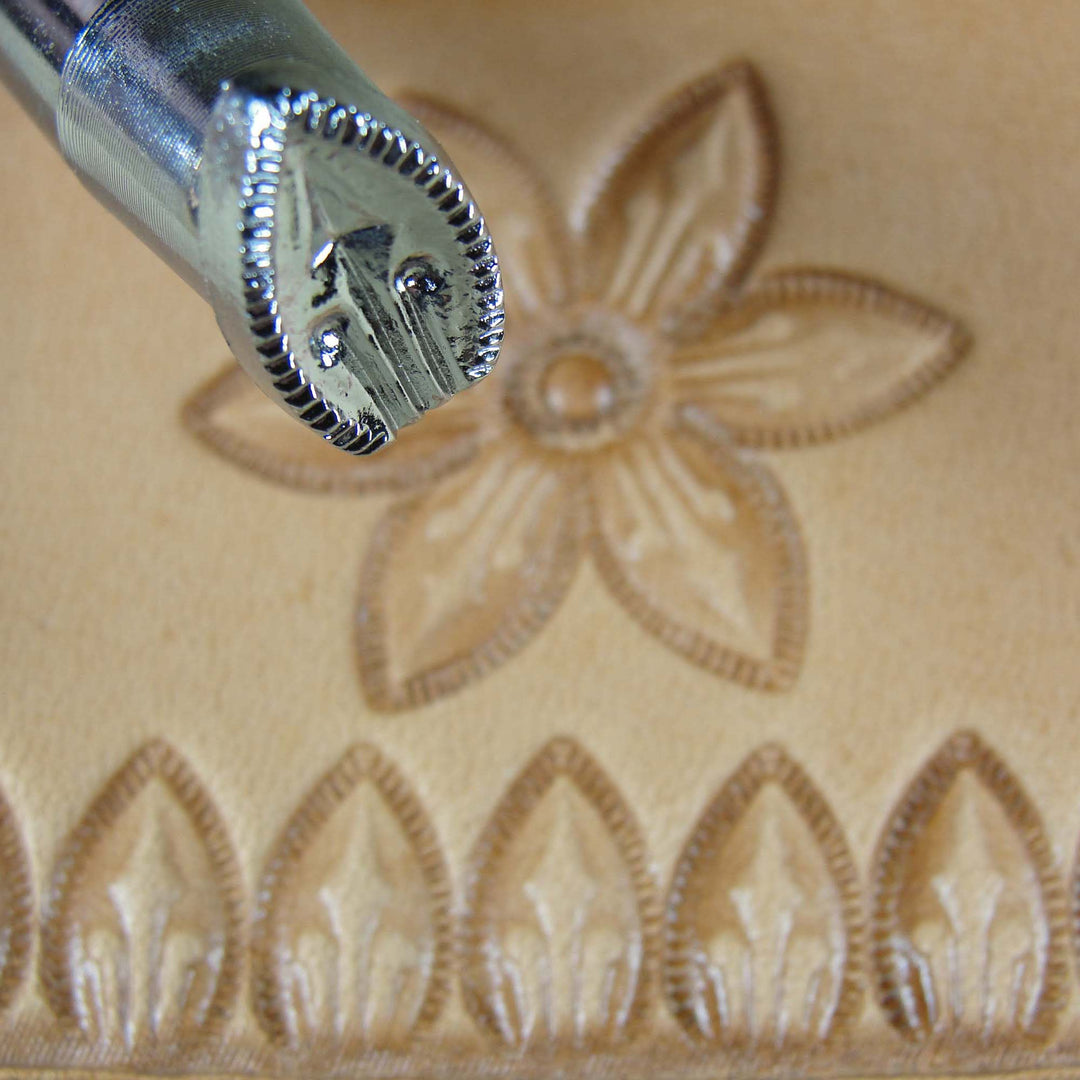 G529 Flower Petal Border Leather Stamping Tool | Pro Leather Carvers