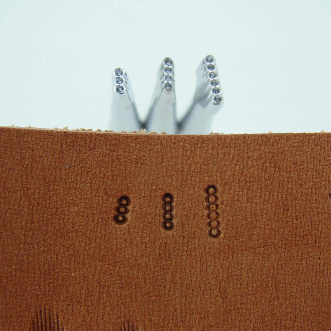 Vintage Craftool Co. 101 Bar Grounder Stamp Set | Pro Leather Carvers