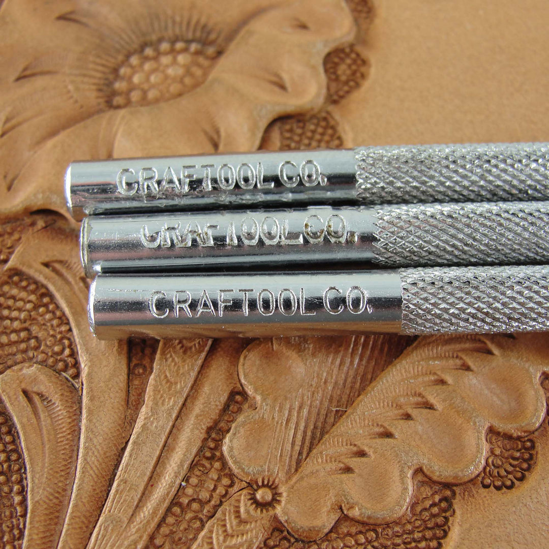 Vintage Craftool Co. 101 Bar Grounder Stamp Set | Pro Leather Carvers