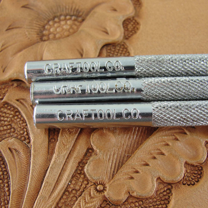 Vintage Craftool Co. 101 Bar Grounder Stamp Set | Pro Leather Carvers