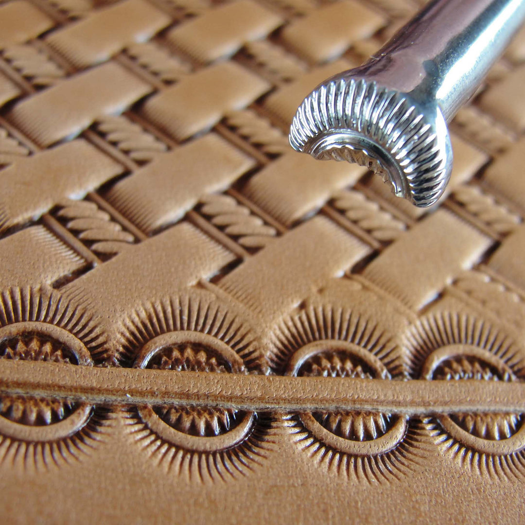 Crescent Border Leather Stamp - Barry King | Pro Leather Carvers
