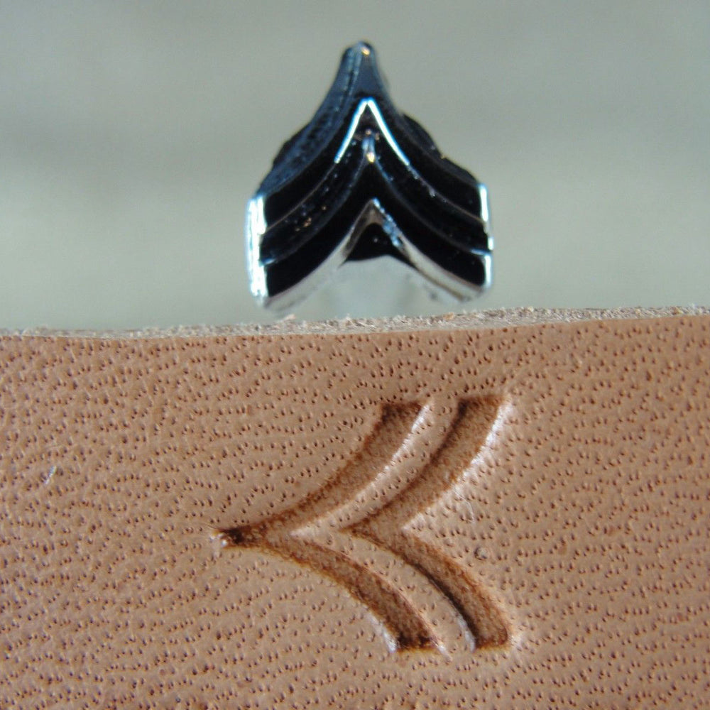 E262 Double Chevron Geometric Border Leather Tool | Pro Leather Carver