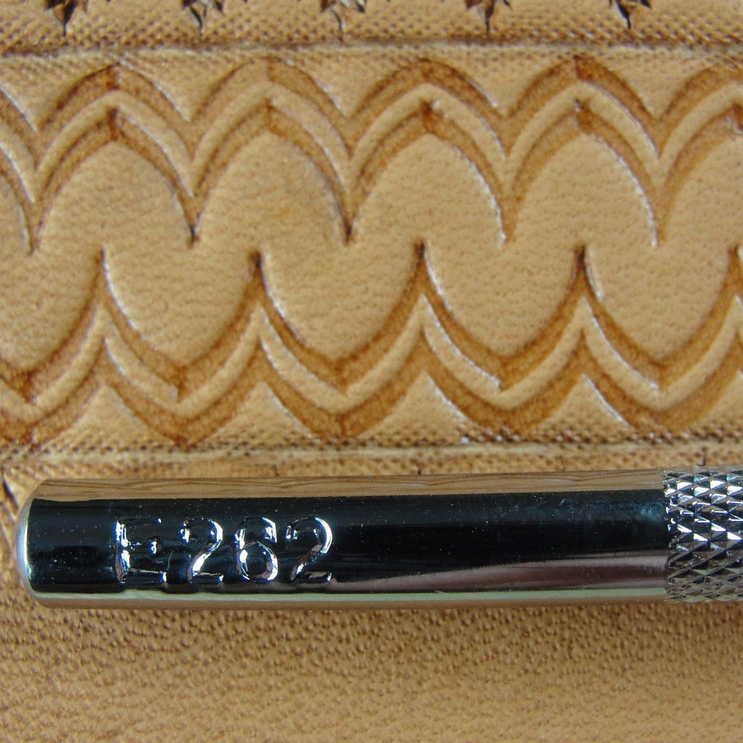 E262 Double Chevron Geometric Border Leather Tool | Pro Leather Carver