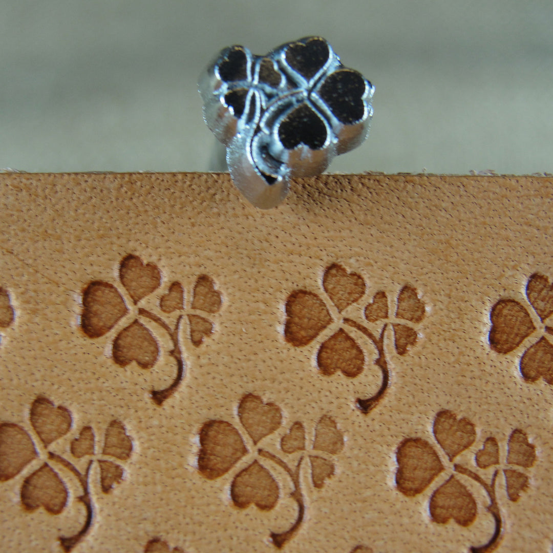 E377 Clover Leaf Leather Stamp - Craft Japan | Pro Leather Carvers