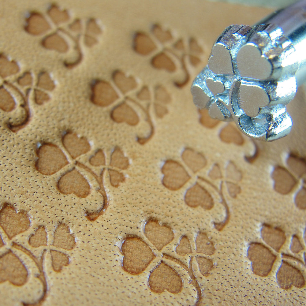 E377 Clover Leaf Leather Stamp - Craft Japan | Pro Leather Carvers