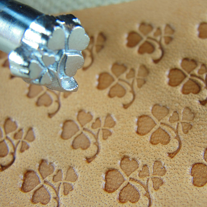 E377 Clover Leaf Leather Stamp - Craft Japan | Pro Leather Carvers